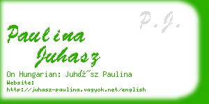 paulina juhasz business card
